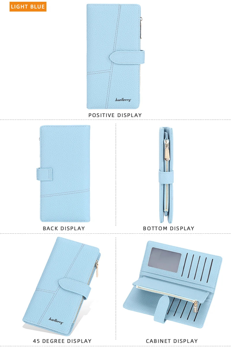 Women Long Wallets Slim Purse Handbags Female Purse Luxury Card Holder High Quality Zipper Wallet Pocket For Women