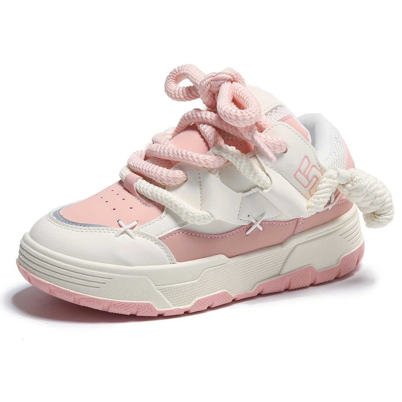 New Casual And Fashionable Women's Shoes, Outdoor Breathable Sports Shoes, Lace Up Trendy Board Shoes