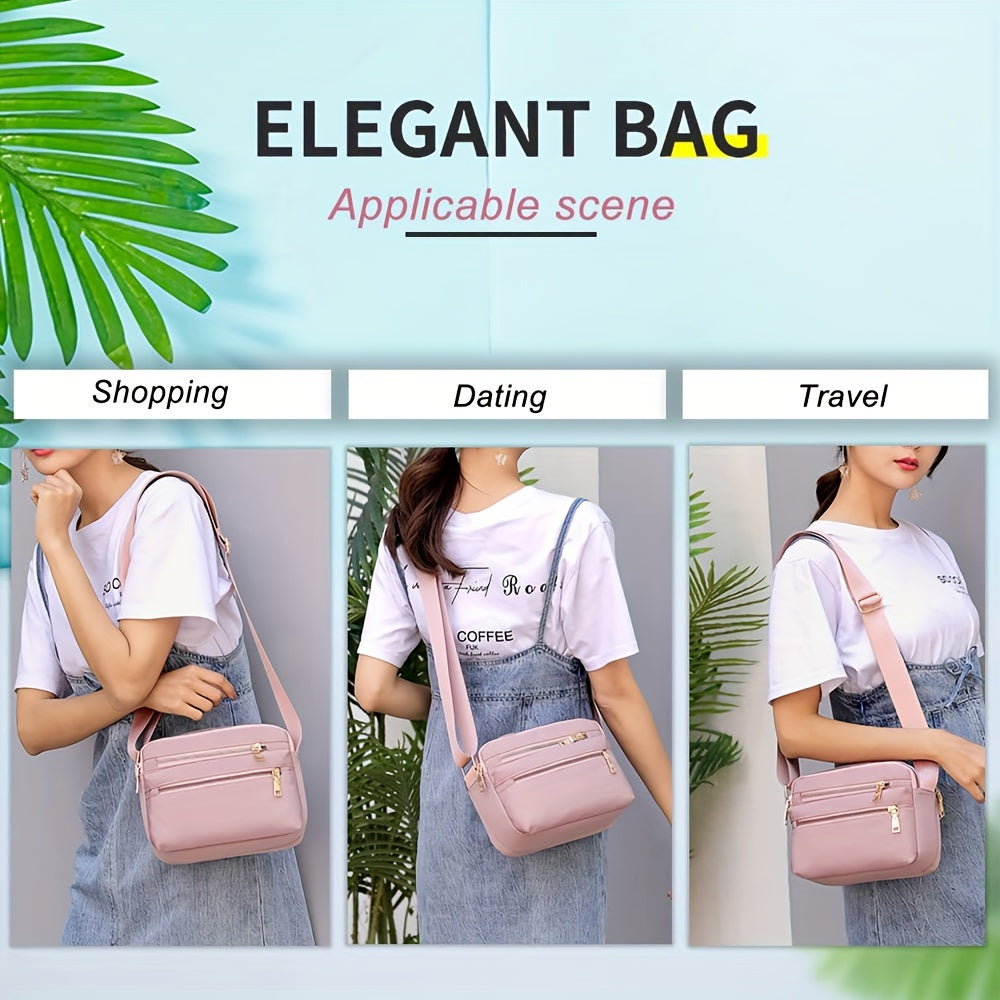 Women's Crossbody Bag, Multi Pocket Messenger Bag Shoulder Bag Travel Bag Handbags for Men&Women for Shopping Daily