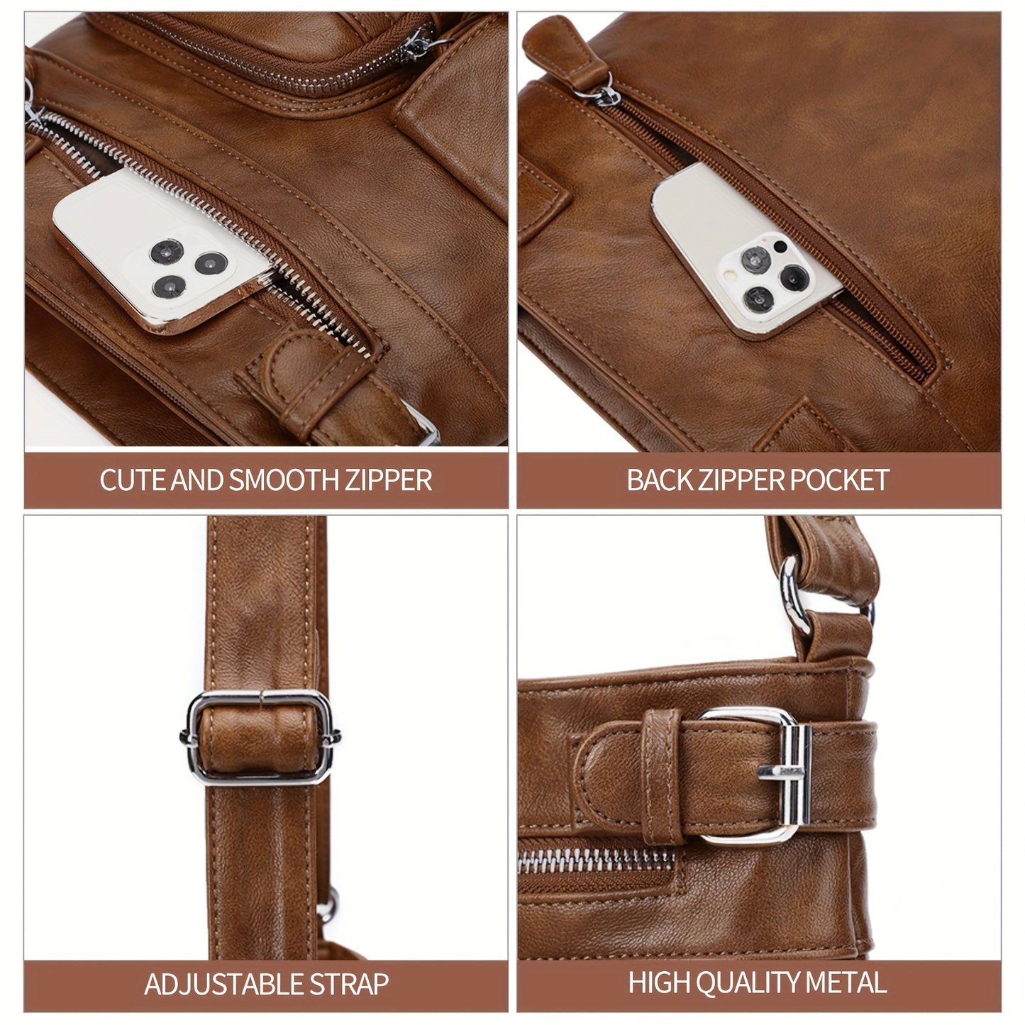 Purses For Women Small Crossbody Bags Shoulder Handbags Multi Pockets