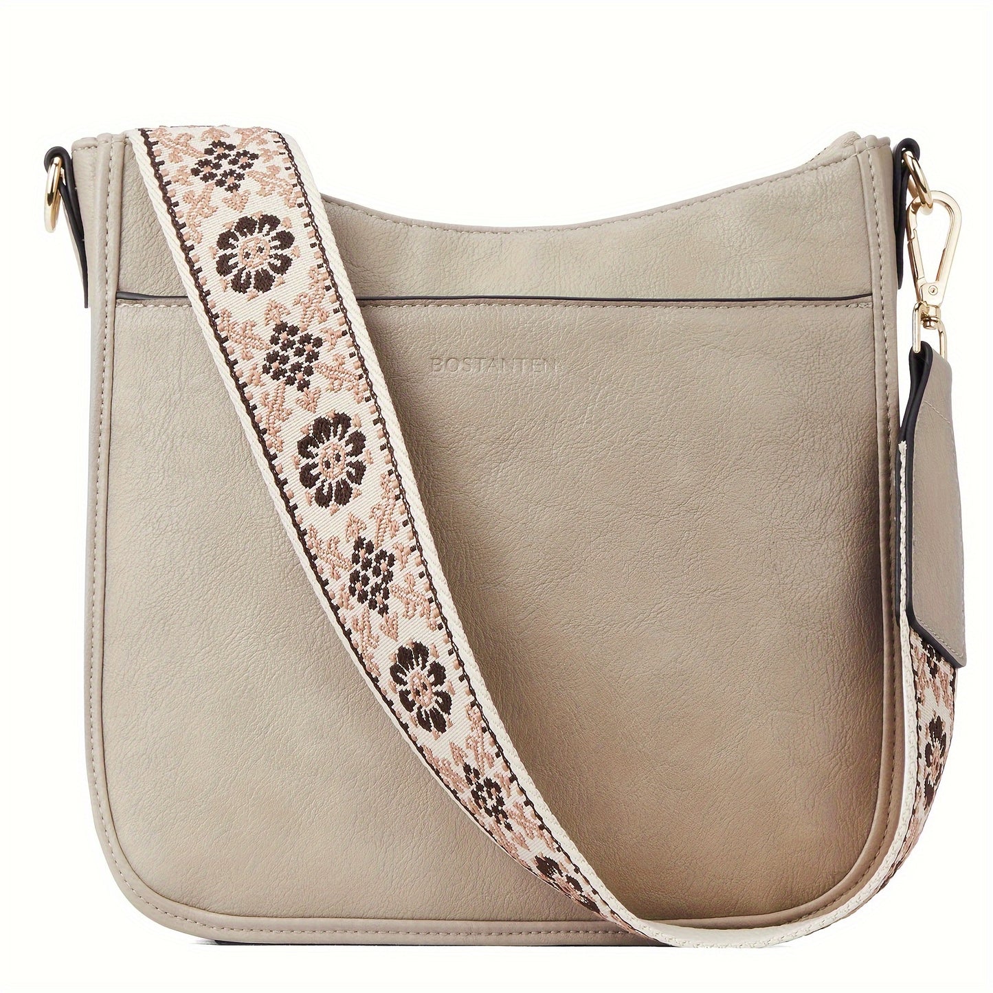 Crossbody Bags For Women, Trendy Vegan Leather Hobo Purses, Shoulder Handbags With Wide Shoulder Strap