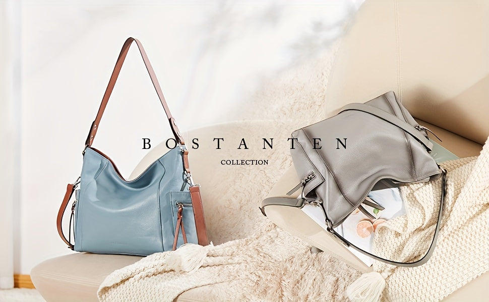 Genuine Leather Hobo Handbags Designer Shoulder Tote Purses Crossbody Large Bag For Women