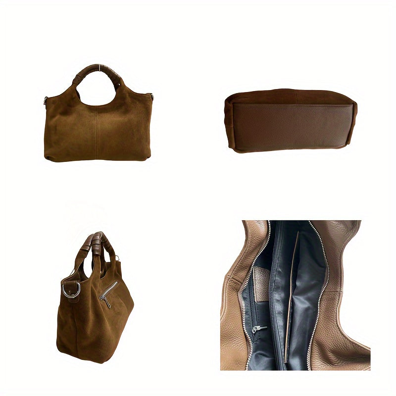 Iswee Genuine Leather Shoulder Bags Purses and Handbags for Women - Top Handle Tote Satchel Ladies Hobo Crossbody Bags -  For Fashionable Women - Versatile for Work, Travel & Everyday Use - Perfect Gift for Her