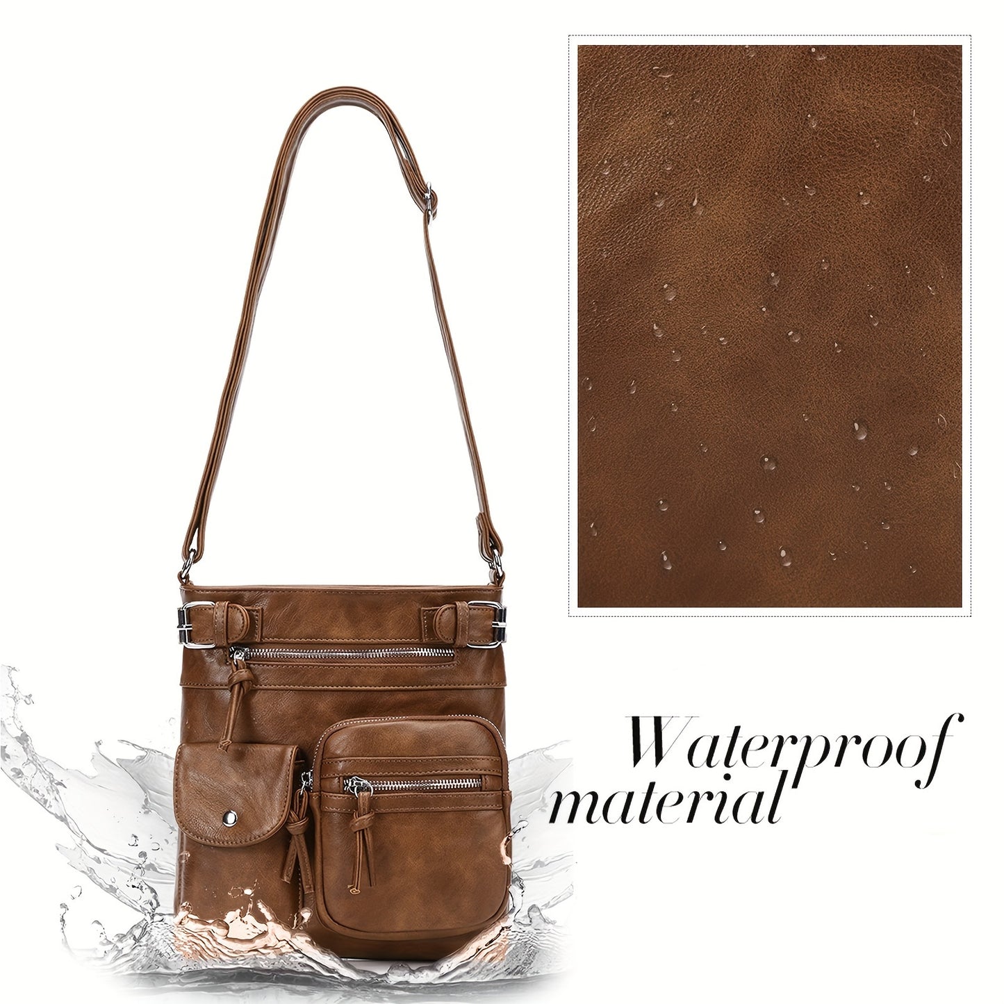 Purses For Women Small Crossbody Bags Shoulder Handbags Multi Pockets