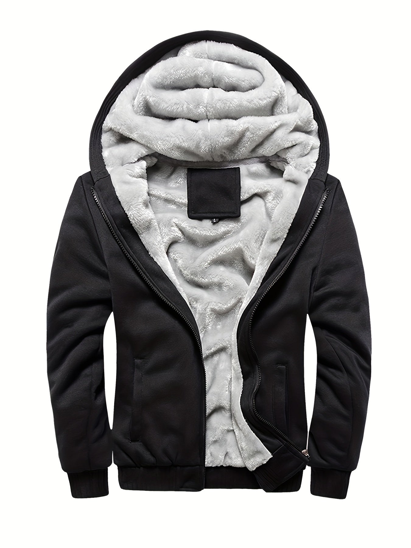 Winter Jacket Men's Fleece Casual Cardigan Autumn And Winter Warm Hooded Thick Jacket 2023 New Trend