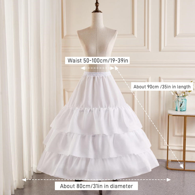 Elegant 6-Hoop Wedding Dress Petticoat - No Tulle, Hand Washable, Polyester Fiber, Perfect for Bridal Gowns & Formal Attire