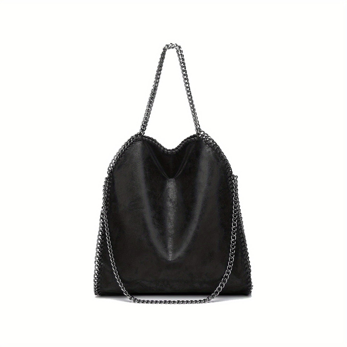 Womens Handbags Soft Fashion Designer Top-Handle Casual Pocket Ladies Tote Portable Chain Large Shoulder Crossbody Bags Black Birthday Present