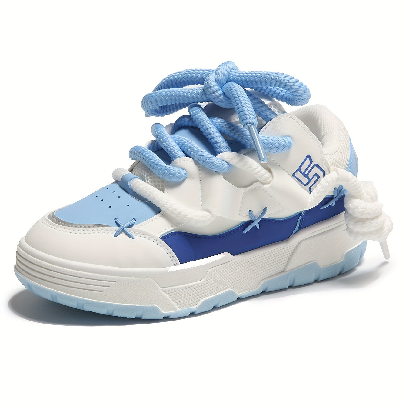 New Casual And Fashionable Women's Shoes, Outdoor Breathable Sports Shoes, Lace Up Trendy Board Shoes