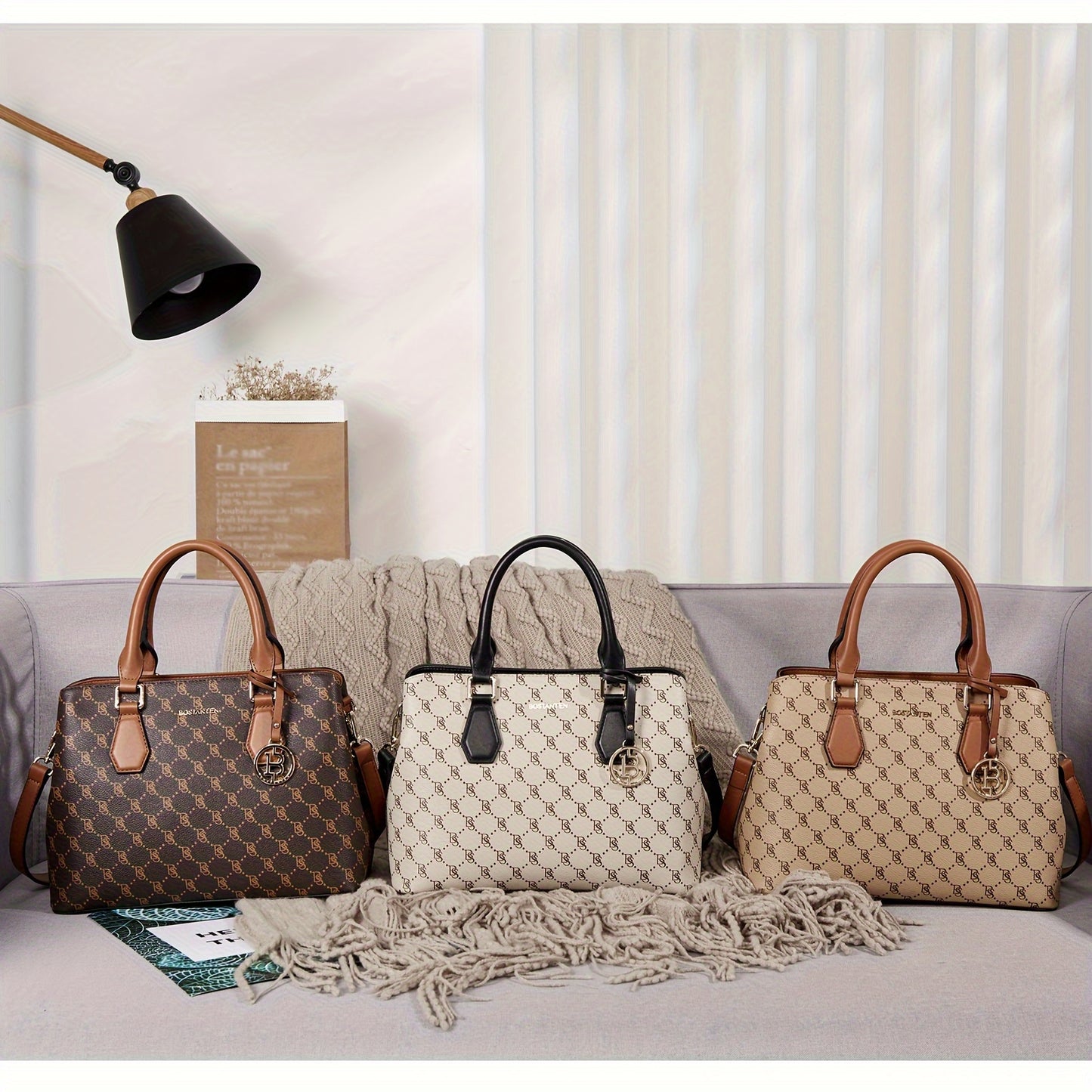 Women Leather Handbags Top Handle Satchel Purses Medium