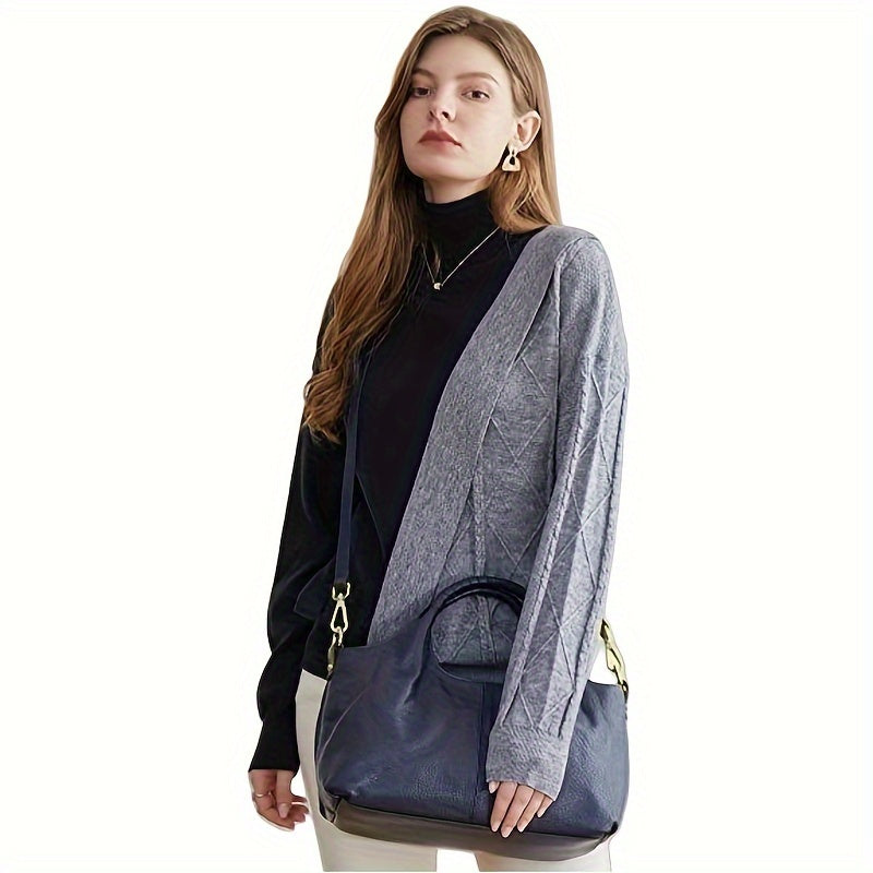 Iswee Genuine Leather Shoulder Bags Purses and Handbags for Women - Top Handle Tote Satchel Ladies Hobo Crossbody Bags -  For Fashionable Women - Versatile for Work, Travel & Everyday Use - Perfect Gift for Her
