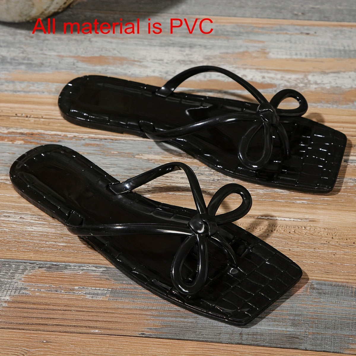 2025 Spring-Summer New Women's Shoes Casual Outdoor Lightweight Open-Toe Slip-Ons Simple Vacation Beach Slippers Comfortable Flat Sandals Bow Design High Quality Toe Post Flip-Flops for Ladies and Girls