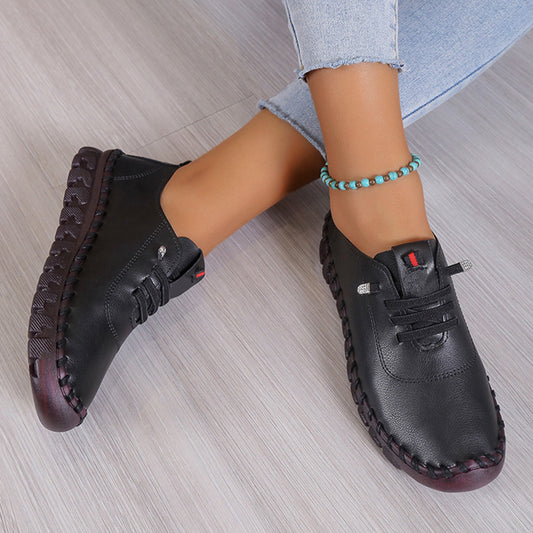 Hand-stitched Shoes Mum Shoes Oxfords Soft Sole Lightweight Comfortable Casual Women's Shoes