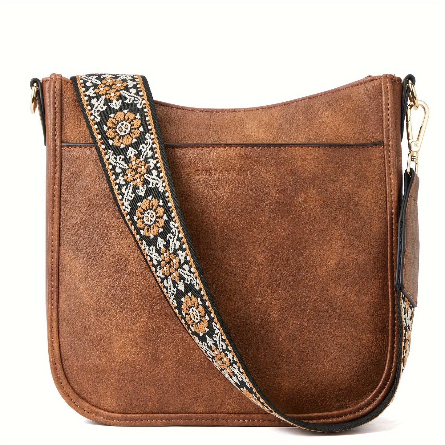 Crossbody Bags For Women, Trendy Vegan Leather Hobo Purses, Shoulder Handbags With Wide Shoulder Strap