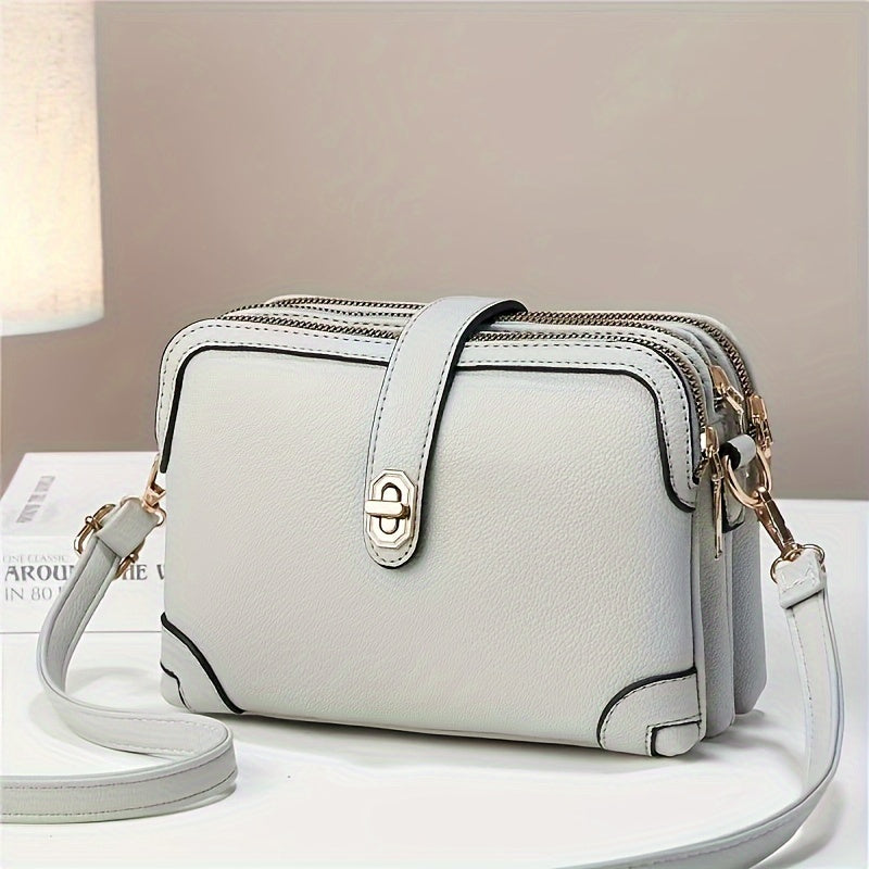 Small Multiple Pockets Crossbody Bags for Women Fashion Cell Phone Purse Ladies Shoulder Handbags