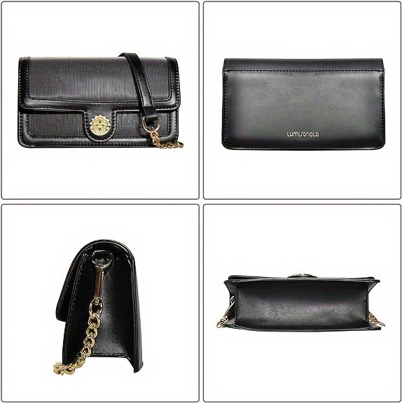 LED Bags Light Up Purse Black CrossBody Purse Evening Clutch Luminous Crossbody Bag Glow Handbags Shoulder Bag That Transforms Into 7 Colors Party Purse