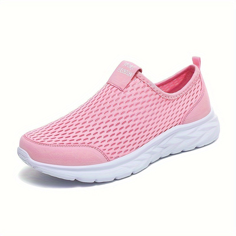 Summer Women'S Shoes Sneakers Lightweight And Breathable Running Shoes Slip on Casual Sports Shoes Mesh Casual Shoes