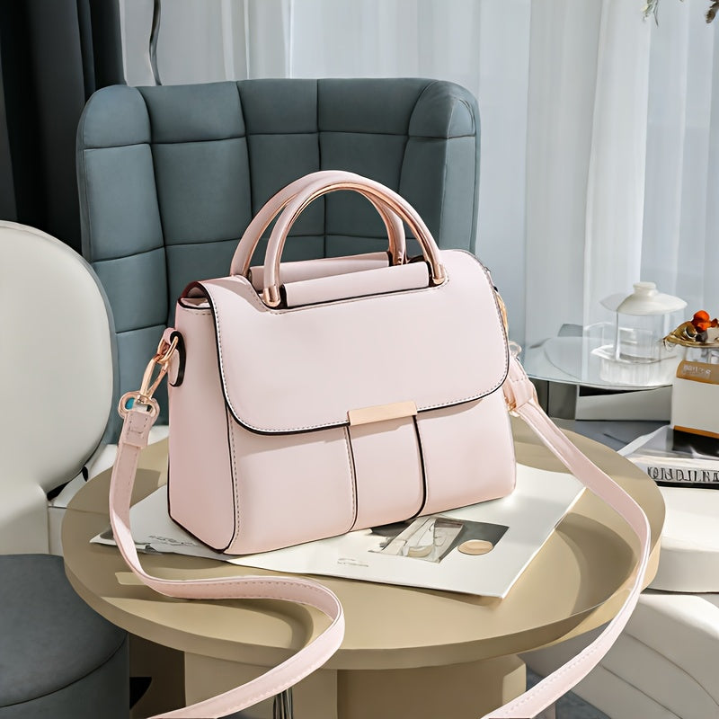 Visually Appealing Mint Green Women’s Handbag – Trendy Crossbody Bag with Adjustable Strap, Golden-Tone Hardware & Magnetic Closure, Lightweight & Spacious for Everyday Use, Ladies Handbags