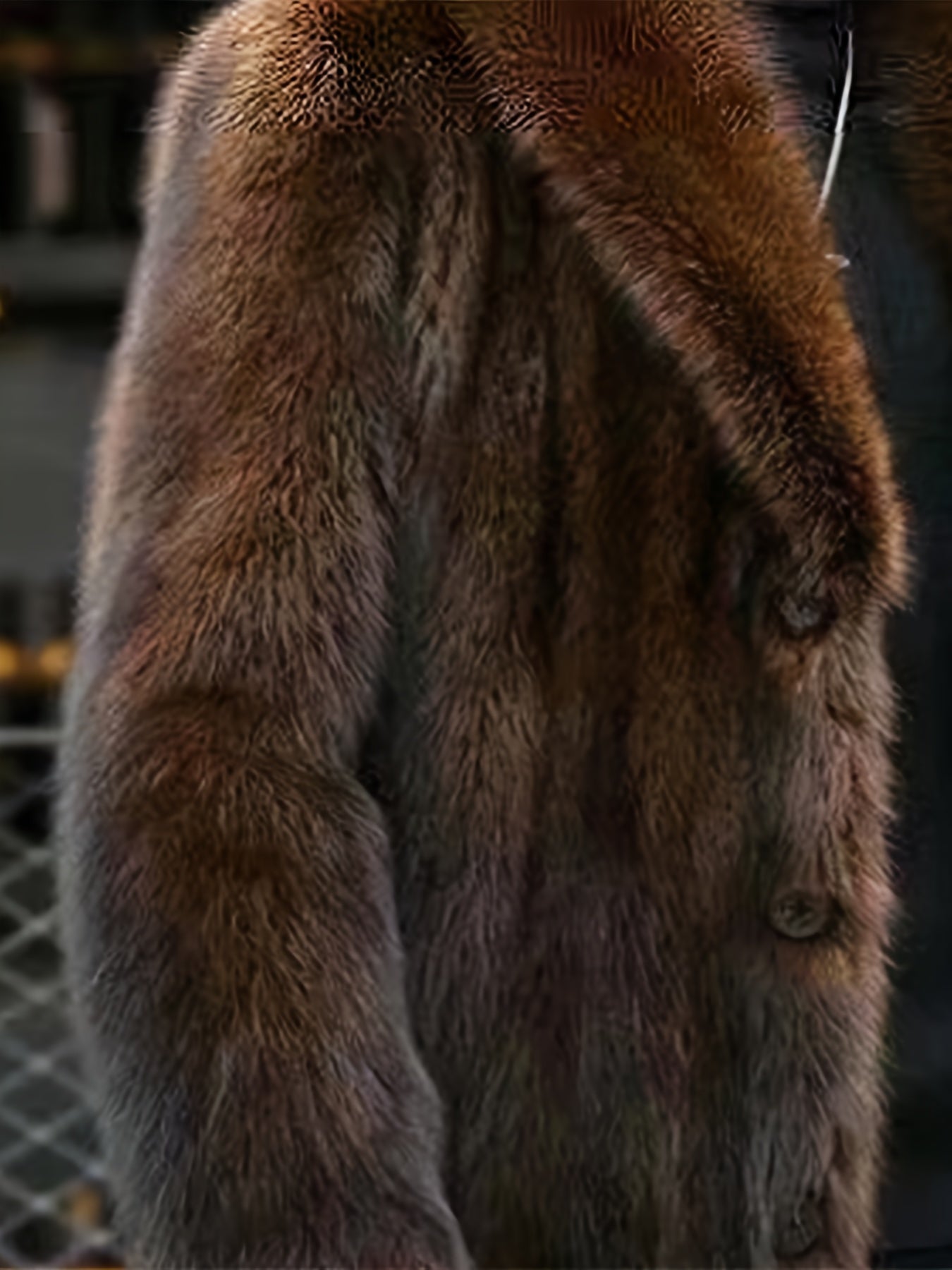 Trendy Men's Faux Fur Single-Breasted Overcoat, Warm Winter Jacket for Autumn Outdoor Leisurewear