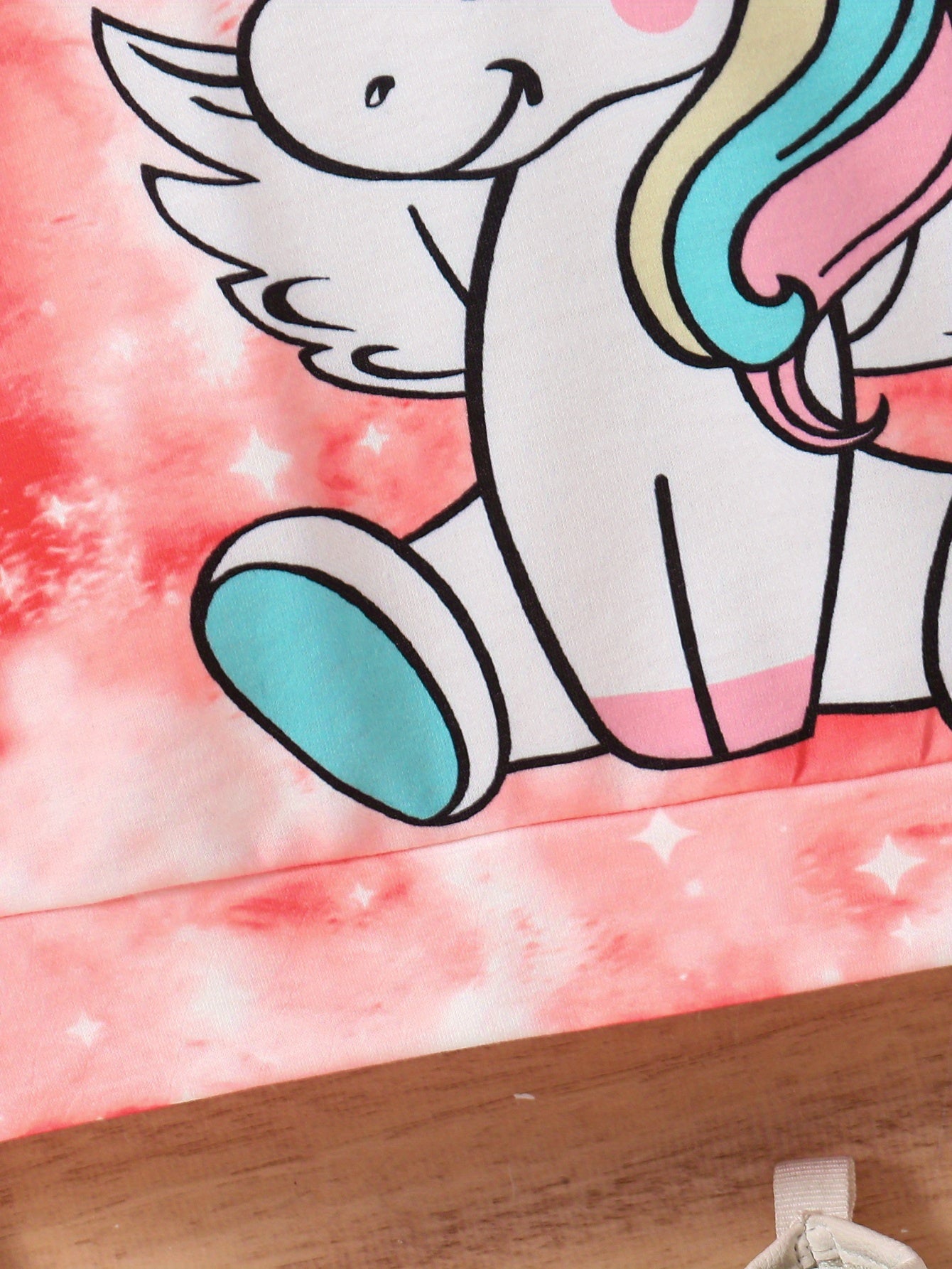 Girls Cute Unicorn & Tie Dye Crew Neck Sweatshirt Regular Fit Long Sleeve Shirt Tops Kids Spring/ Fall Clothes