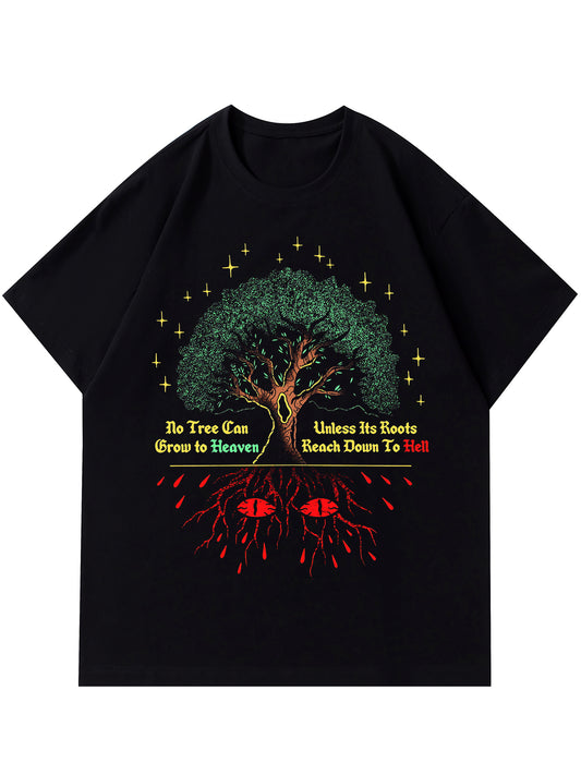 Tees For Men, Crystal Ball Broken By Wizard Print T Shirt, Casual Short Sleeve Tshirt For Summer Spring Fall, Tops As Gifts