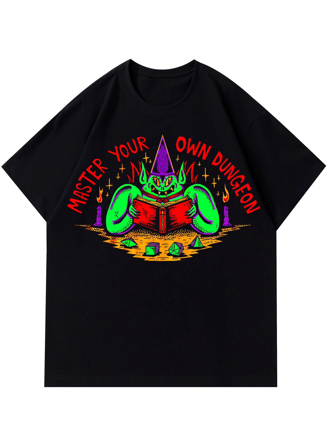 Tees For Men, Crystal Ball Broken By Wizard Print T Shirt, Casual Short Sleeve Tshirt For Summer Spring Fall, Tops As Gifts