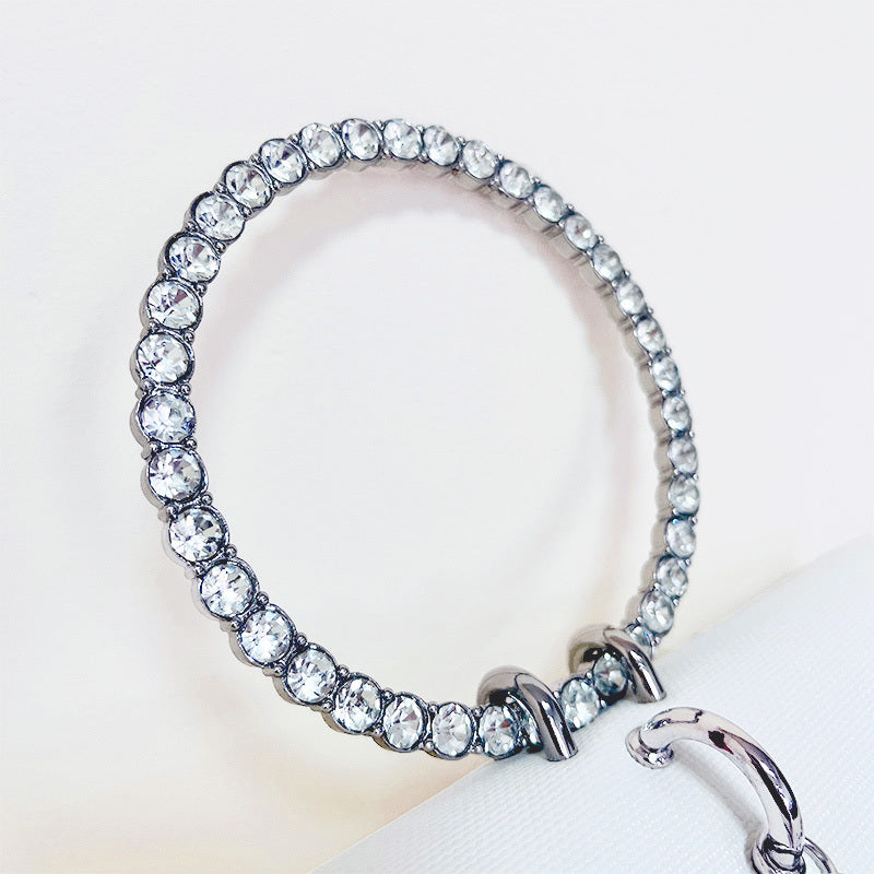 JIOMAY Women's Luxury Designer Clutch Handbag with Detachable Chain Strap & Closure - Synthetic Leather Rhinestone-Adorned White/Black/Green Evening Bag, Golden-Tone Hardware, Elegant Large Statement Purse for Parties, Weddin