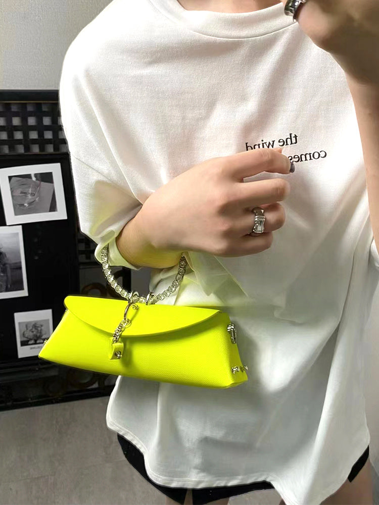 JIOMAY Women's Luxury Designer Clutch Handbag with Detachable Chain Strap & Closure - Synthetic Leather Rhinestone-Adorned White/Black/Green Evening Bag, Golden-Tone Hardware, Elegant Large Statement Purse for Parties, Weddin