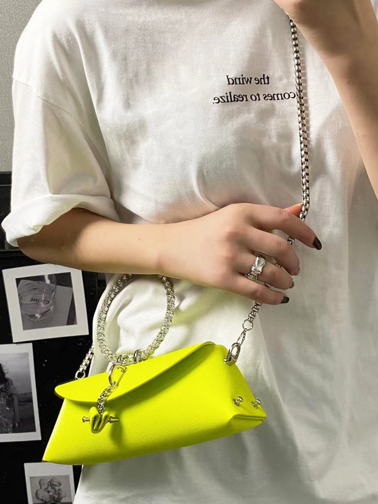 JIOMAY Women's Luxury Designer Clutch Handbag with Detachable Chain Strap & Closure - Synthetic Leather Rhinestone-Adorned White/Black/Green Evening Bag, Golden-Tone Hardware, Elegant Large Statement Purse for Parties, Weddin