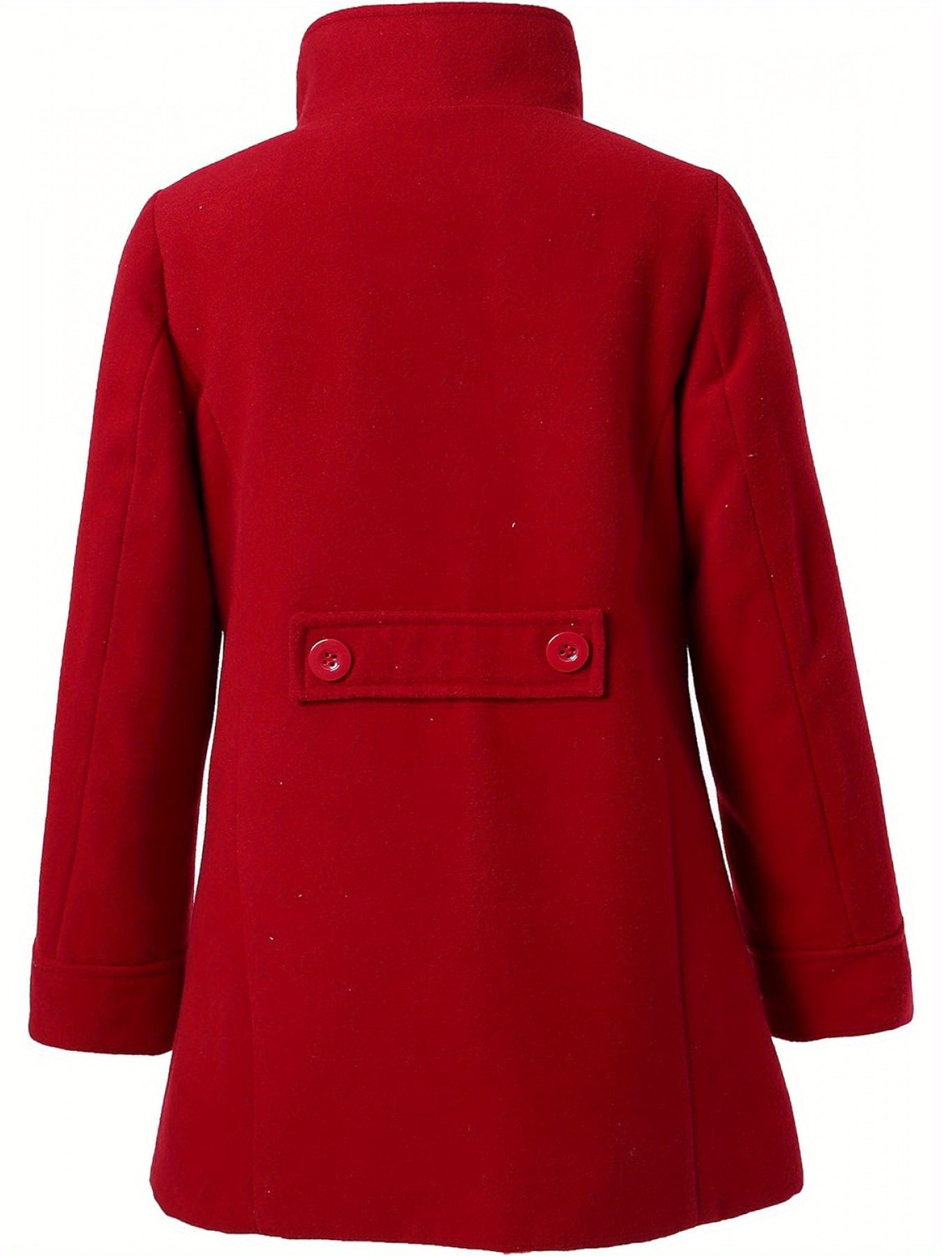 Richie House Girls' Stylish Wool Double Breasted Trench Coat - Winter Jacket for Girls Size 1-10 Years - Rh2517 - Classic Design, Warm, and Water-Resistant