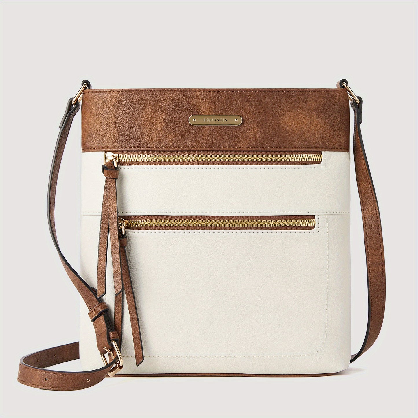 Crossbody Bags Purses for Women Stylish Soft Leather Shoulder Handbags with Long Adjustable Strap Zipper Pocket Medium