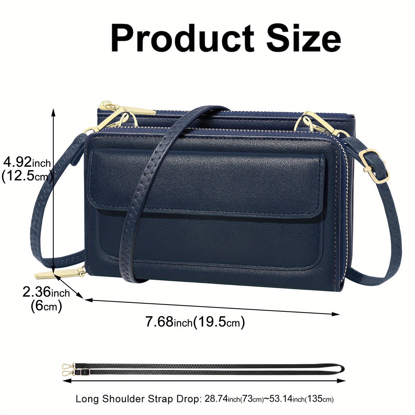 Small crossbody bag for women cell phone wallet purse mini shoulder handbags with card slots
