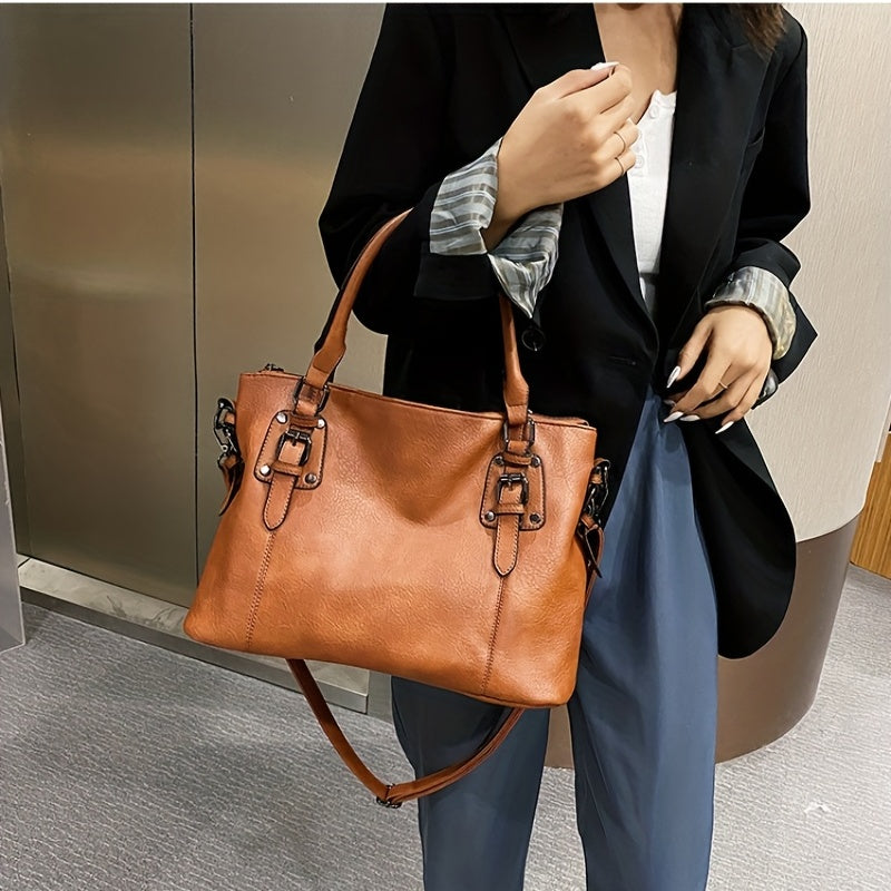 Women Handbags Tote Bag Soft Retro Designer Large Capacity Multi-pocket Casual Ladies       Mother's Day Gift Adjustable Shoulder Strap Purse
