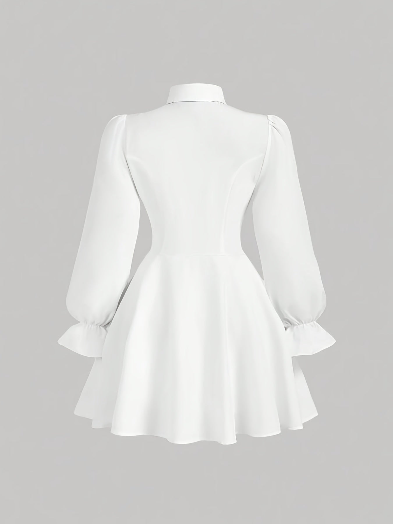 Women'S New Arrival Button-Decorated Little Chic Vest Long Sleeve Shirt Two-Piece Dress, Stylish and Elegant Commuting Outing Daily Wear Party Date Tea Party Dress, Suitable for Spring, Autumn and Winter