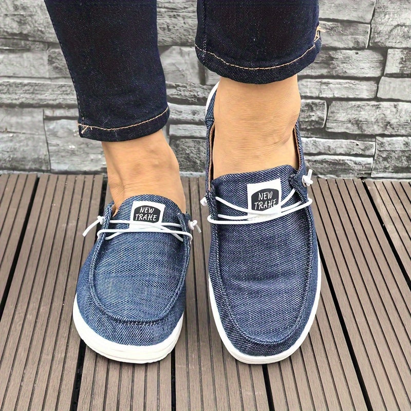 Ladies summer new dark blue outdoor slippers, a flat-soled casual comfortable breathable fashion casual women's shoes