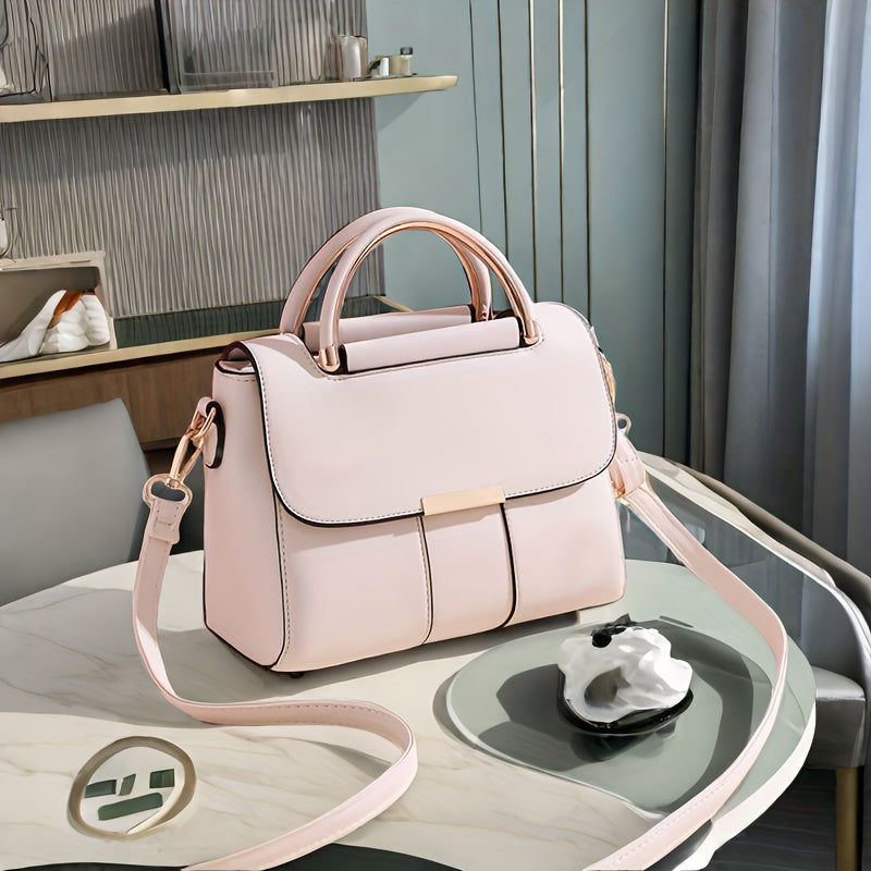 Visually Appealing Mint Green Women’s Handbag – Trendy Crossbody Bag with Adjustable Strap, Golden-Tone Hardware & Magnetic Closure, Lightweight & Spacious for Everyday Use, Ladies Handbags