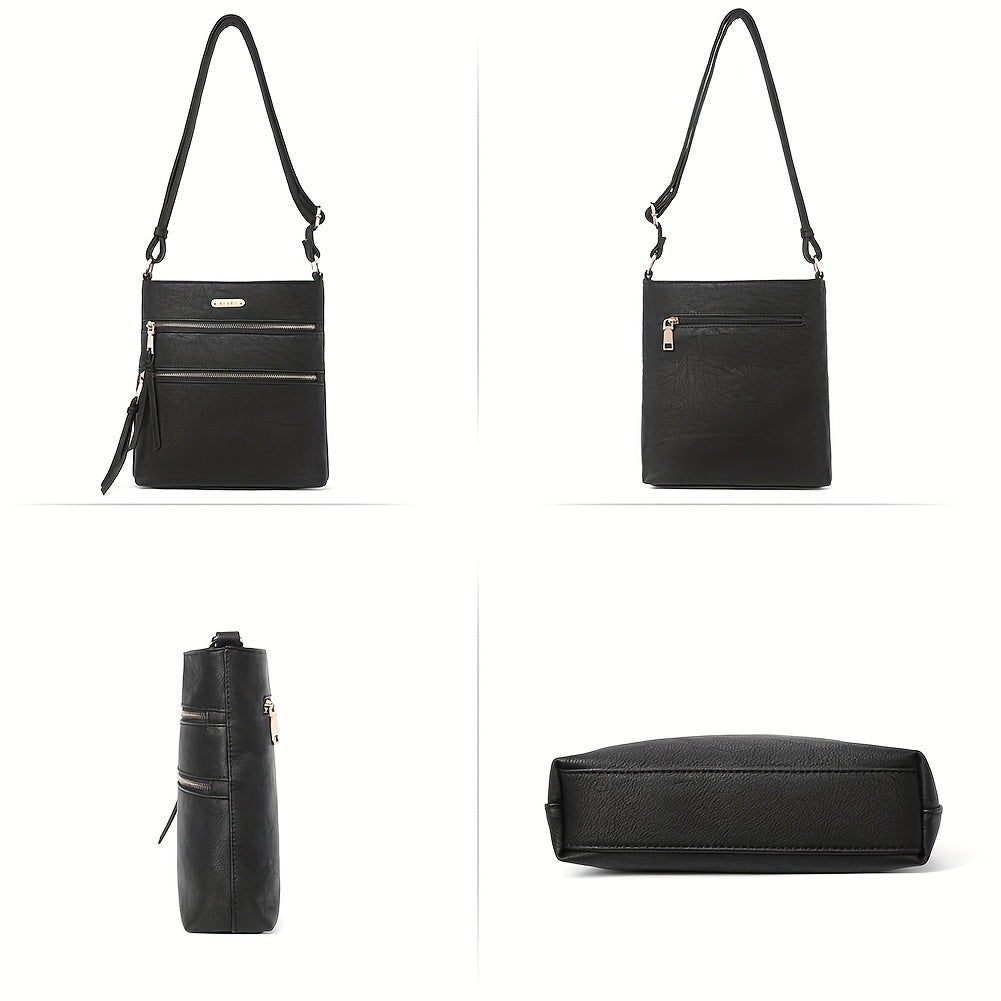 [Adjustable Strap Soft Crossbody Purses] Crossbody Purses for Women, Zipper Pocket Adjustable Strap, Soft Women's Shoulder Handbags