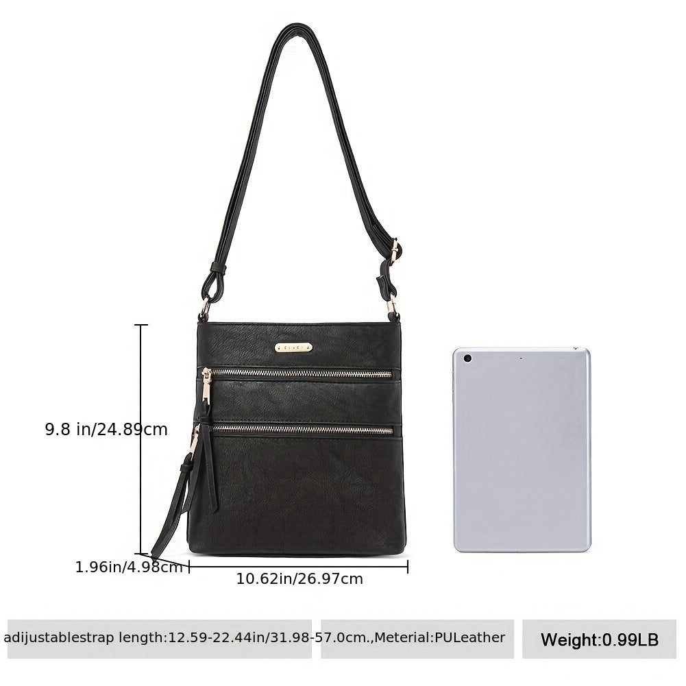[Adjustable Strap Soft Crossbody Purses] Crossbody Purses for Women, Zipper Pocket Adjustable Strap, Soft Women's Shoulder Handbags