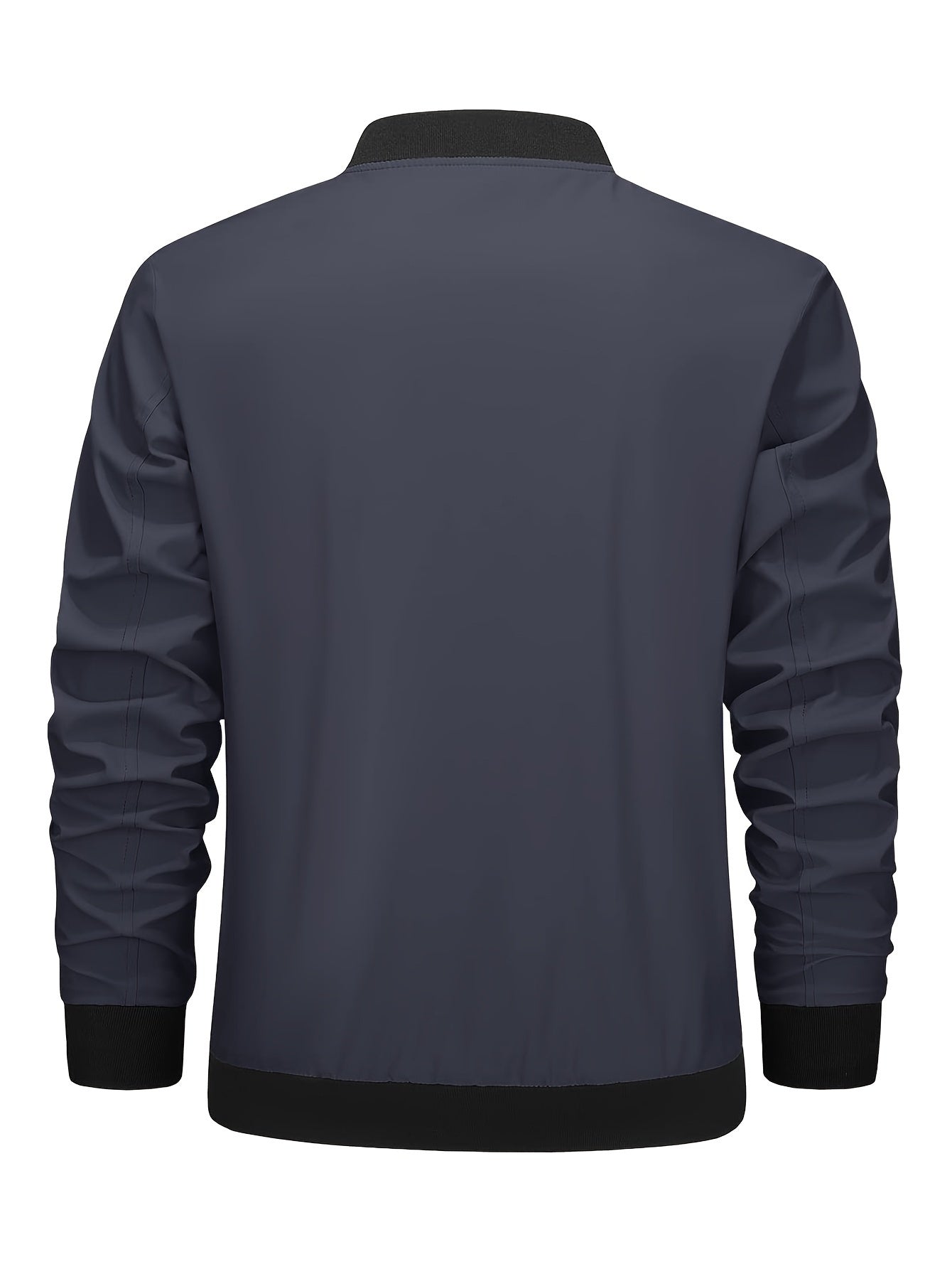 Men's Casual Winter Jacket Polyester Fabric Windproof Water-resistant Classic Style Lightweight Fashion Multi-pocket Design Ribbed Cuffs And Hem Design Comfortable Full-zipper Placket Baseball Jacket Pilot Jacket