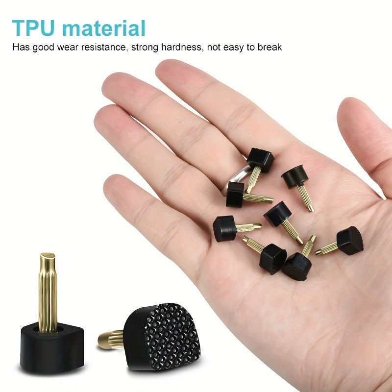 [Popular Choice] 15 Pairs Rubber Heel Caps for Women's Shoes, Anti-Slip Heel Protectors with Dowel Lifts, Wedding Heel Care Kit Accessories, Heel Protection Accessories|U-Shaped Heel Caps|Rubber Heel Tips