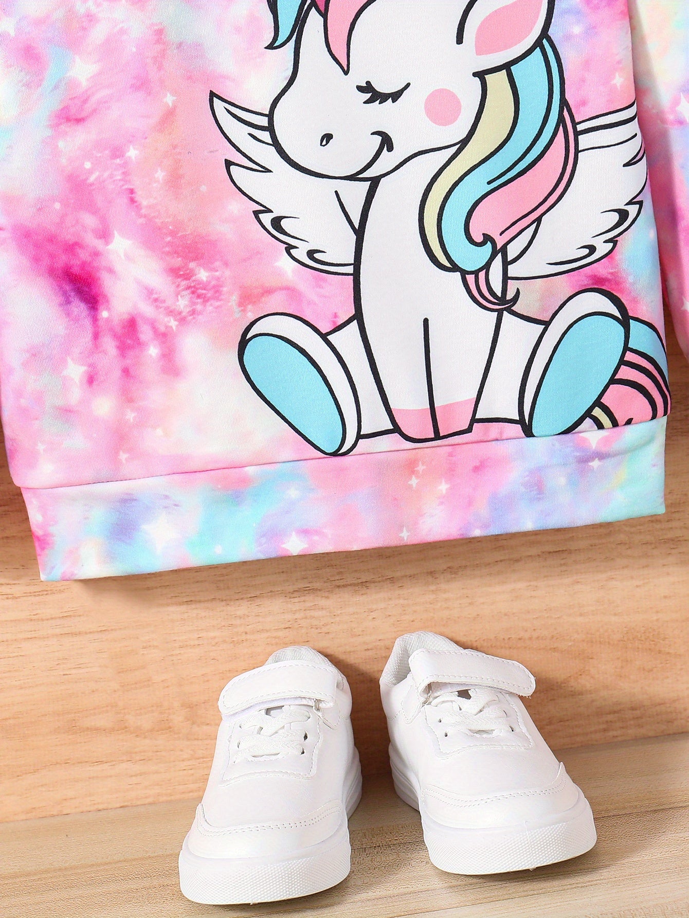Girls Cute Unicorn & Tie Dye Crew Neck Sweatshirt Regular Fit Long Sleeve Shirt Tops Kids Spring/ Fall Clothes