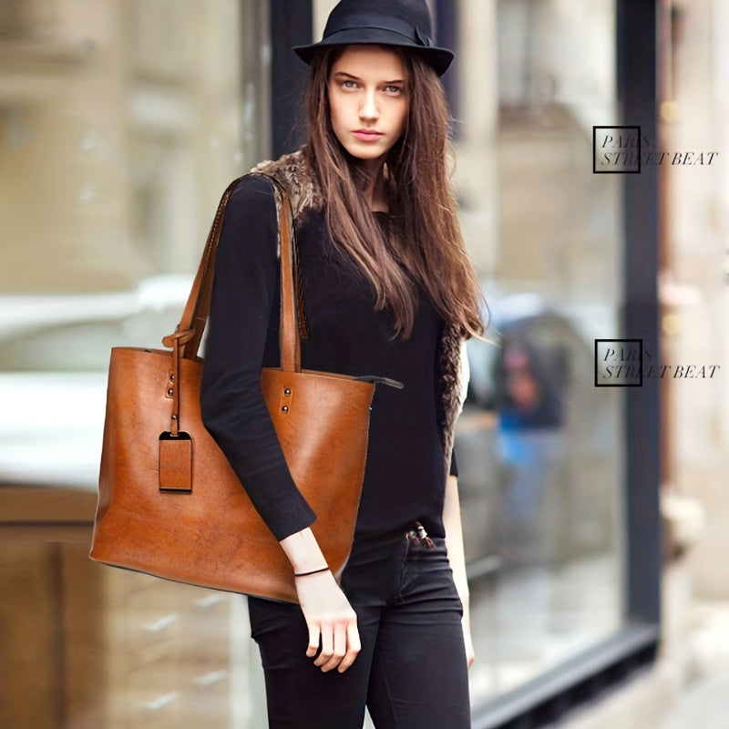 Women Handbags Tote Bag Soft Retro Designer Large Capacity Multi-Pocket Casual Ladies Mother'S Day Gift Adjustable Shoulder Strap Purse Cheap