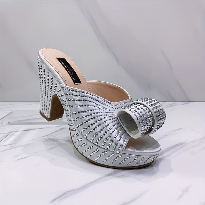 New 2024 Wedding Women's Shoes From Nigeria, Africa, With 10 Cm High Heels, Crystal Design Women's Shoes For Parties And Gatherings, Fashionable Women's Shoes.