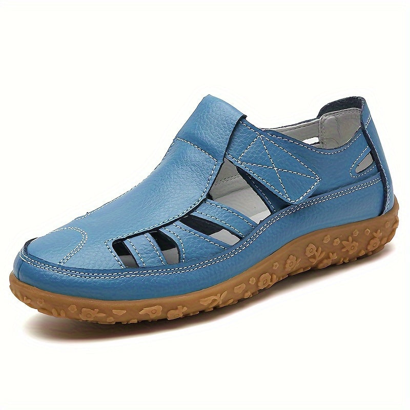 Original Handmade Retro True Synthetic Cover Sandals Comfortable Soft Sole Mom Shoes Magic Tape Casual Women's Shoes
