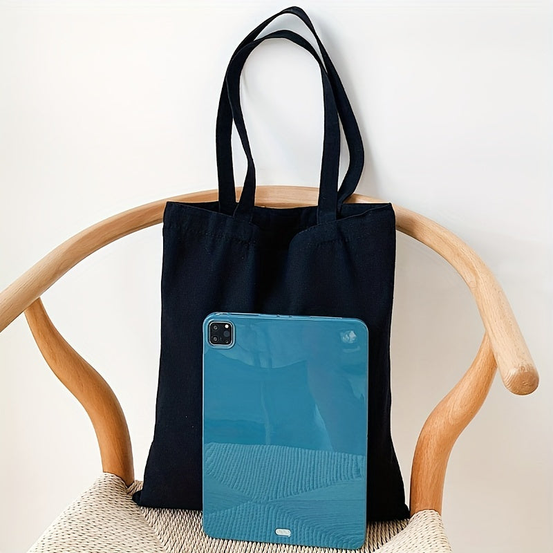 1pcs High-Quality Women Men Handbags Canvas Tote bags Reusable Cotton grocery High capacity Shopping Bag