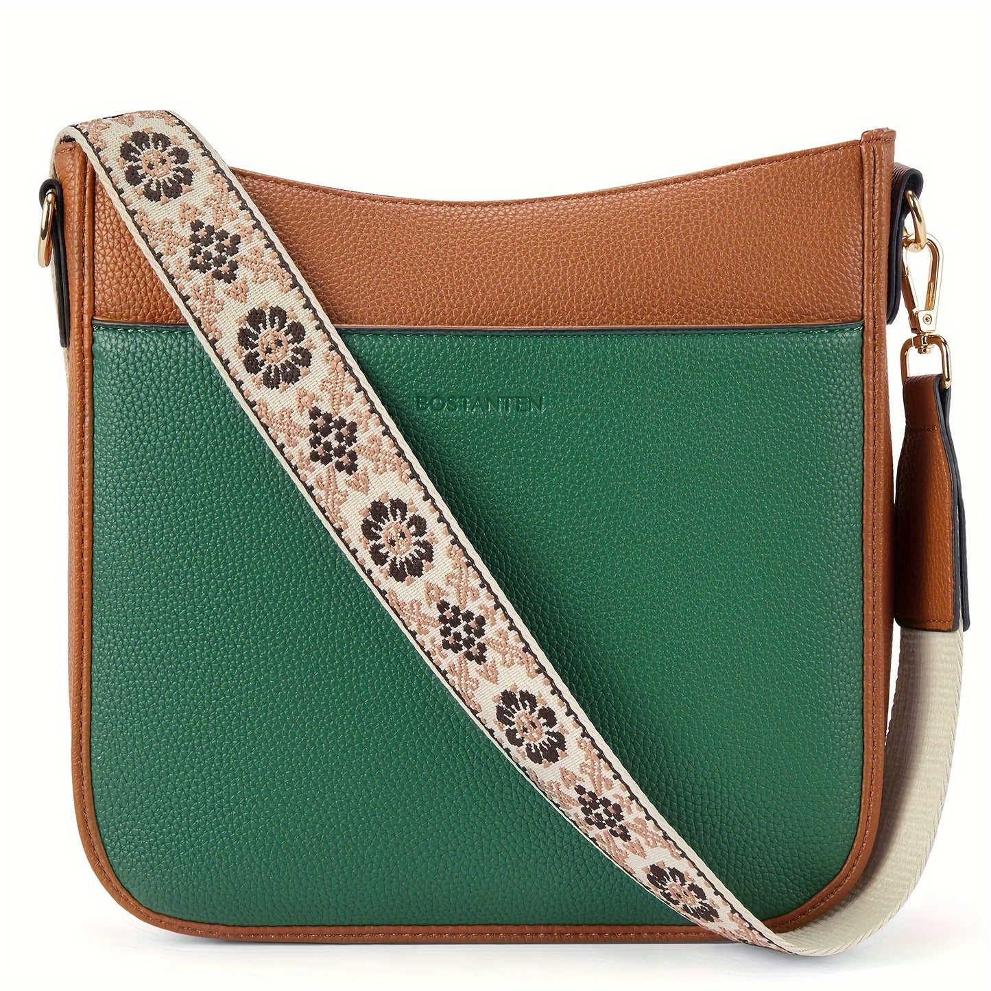 Crossbody Bags For Women, Trendy Vegan Leather Hobo Purses, Shoulder Handbags With Wide Shoulder Strap