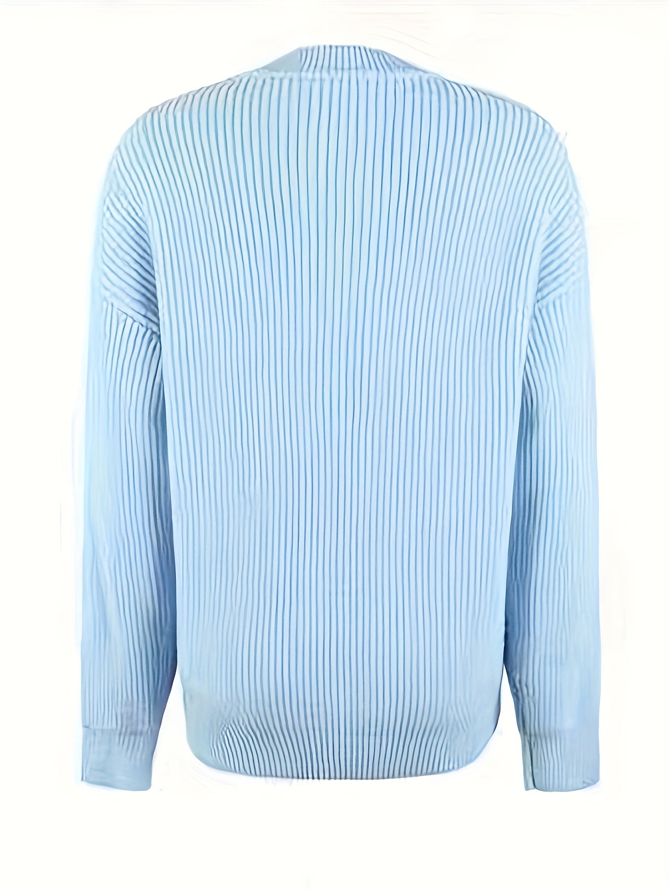 Women's Casual Pullover Sweater with Button Detail - Soft Round Neck Long Sleeve Solid Color Cozy Fall Winter Tops, Sweater, Autumn Wardrobe, Durable Knitwear