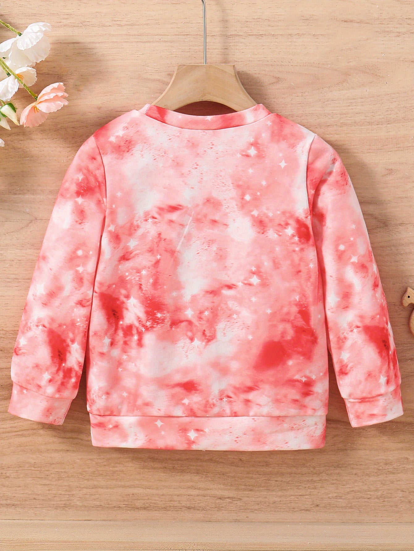 Girls Cute Unicorn & Tie Dye Crew Neck Sweatshirt Regular Fit Long Sleeve Shirt Tops Kids Spring/ Fall Clothes
