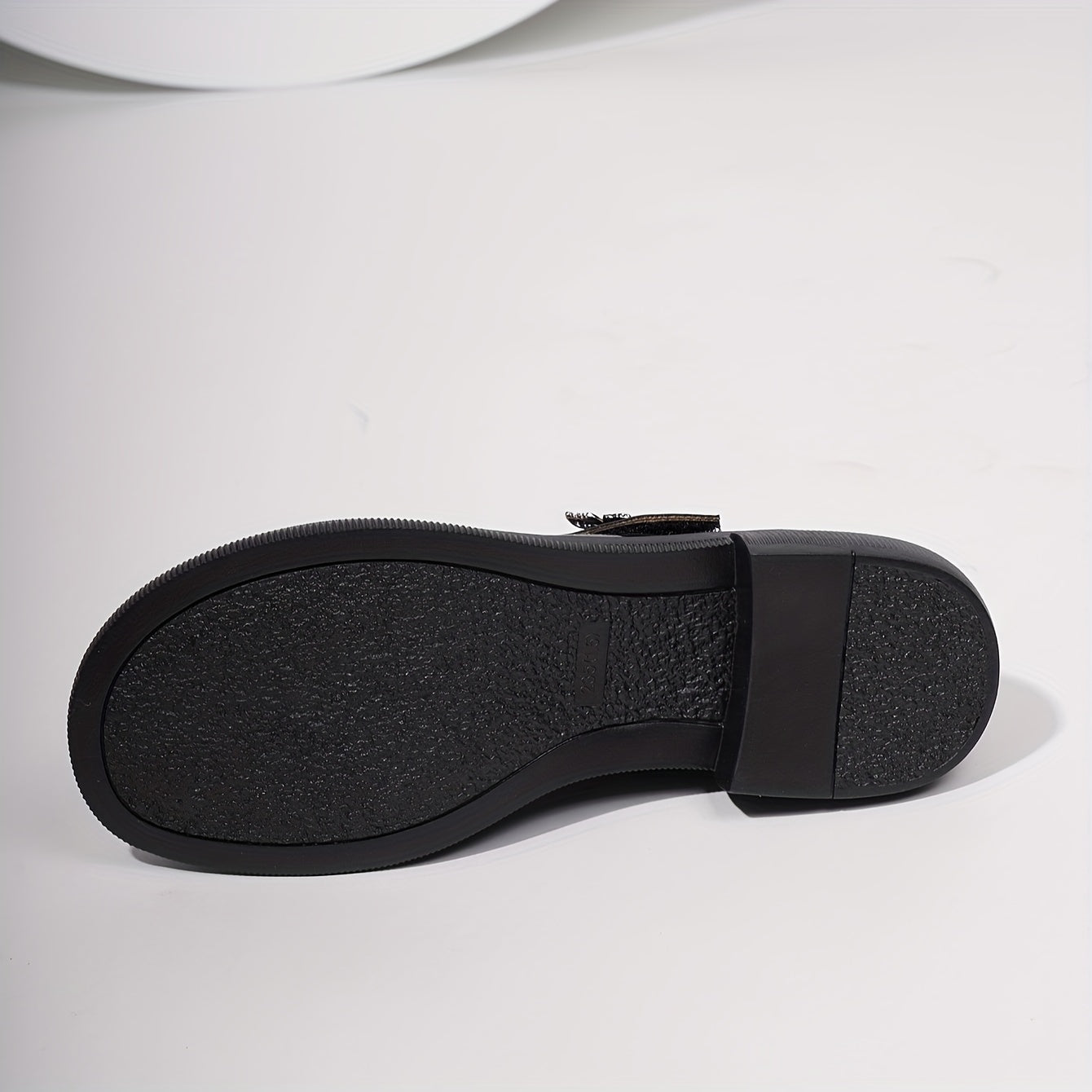 Elegant Black Mary Jane - Chic Comfort Women's Shoes with Golden Buckle, Round Toe, and Comfortable Rubber Sole - Versatile All-Season PU Cover Flats, Ladies Shoes
