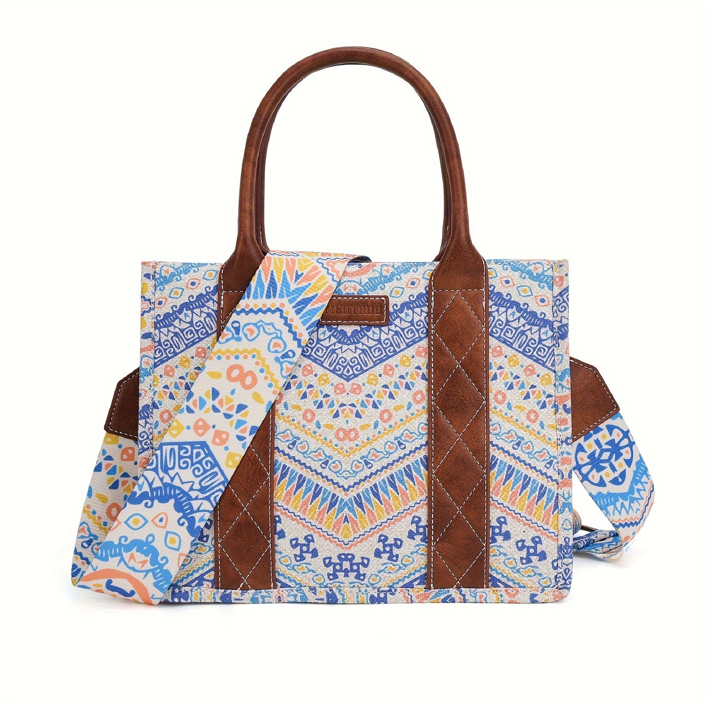 Tote Bag Western Purses for Women Shoulder Boho Aztec Handbags Crossbody Bag