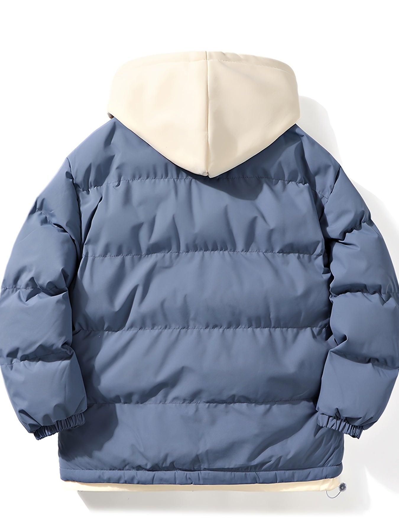 Men's Fashionable Hooded Winter Jacket - Insulated Warmth, Thick Padding, Versatile for Cold Weather